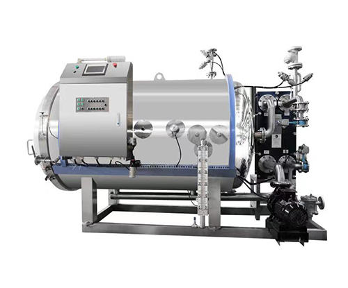 Water spray batch retort — static retort